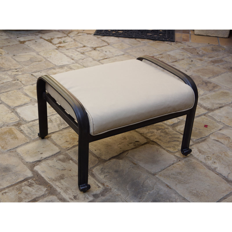 Darlee Metal Outdoor Ottoman | Wayfair